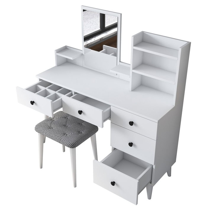 Hanah Home BJ101 - 2294 Mesa de Maquillaje Blanca